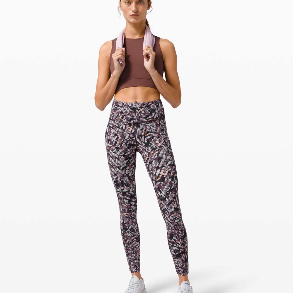 Lululemon Fast and Free Tight II 25” Non Reflective Nulux Kaleidoscope P…